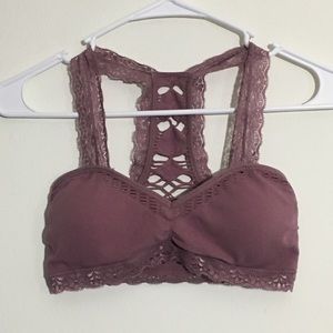 Aeropostale Intimates & Sleepwear - Mauve Stretchy Seamless Lacy Bralette Aeropostale Intimates & Sleepwear - Mauve Stretchy Seamless Lacy Bralette